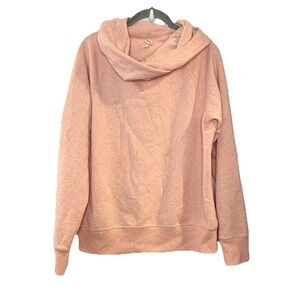 Lucy Soft Fleece Cowl Neck Pullover Sweatshirt Activewear Yoga Pilates Size M